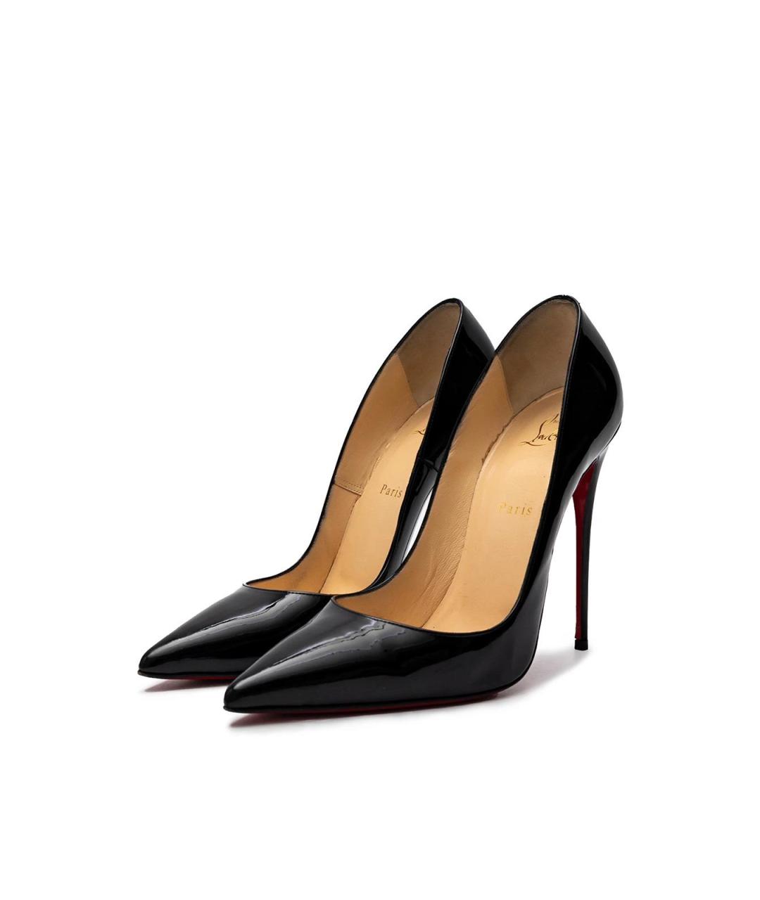 CHRISTIAN LOUBOUTIN Черные туфли из лакированной кожи, фото 2