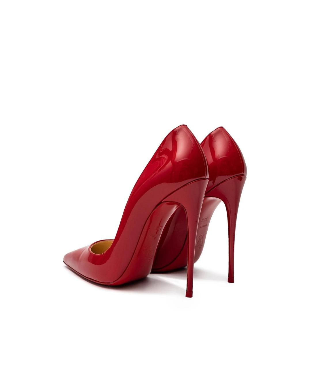 CHRISTIAN LOUBOUTIN Красные кожаные туфли, фото 3
