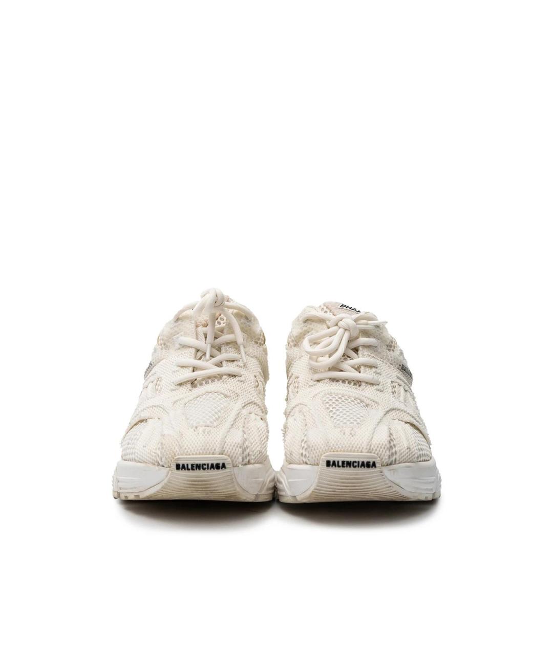 BALENCIAGA Белые текстильные кроссовки, фото 4
