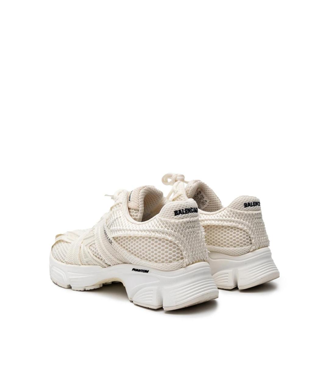 BALENCIAGA Белые текстильные кроссовки, фото 3