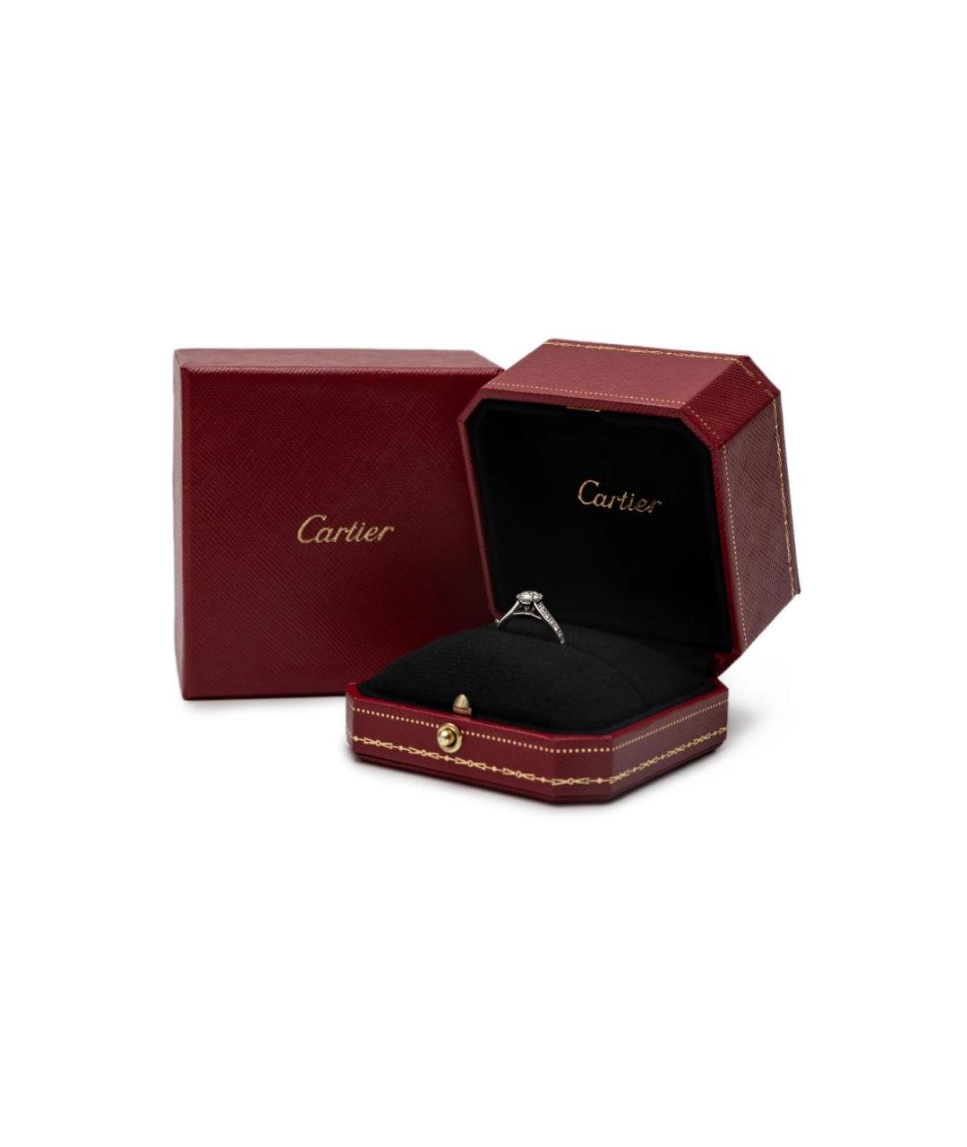 CARTIER Серебряное платиновое кольцо, фото 5