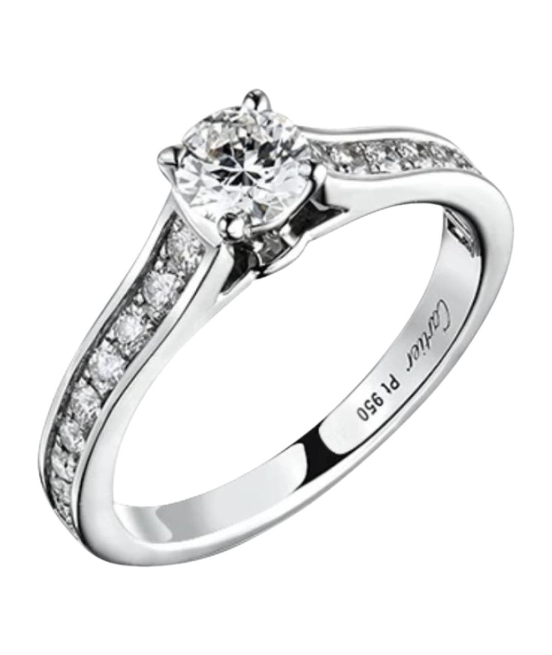 CARTIER Серебряное платиновое кольцо, фото 1