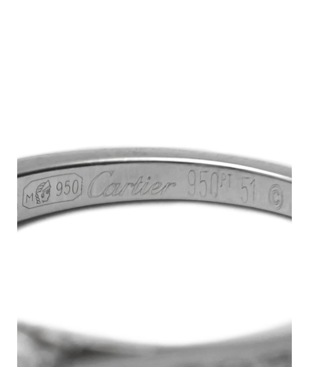 CARTIER Серебряное платиновое кольцо, фото 3
