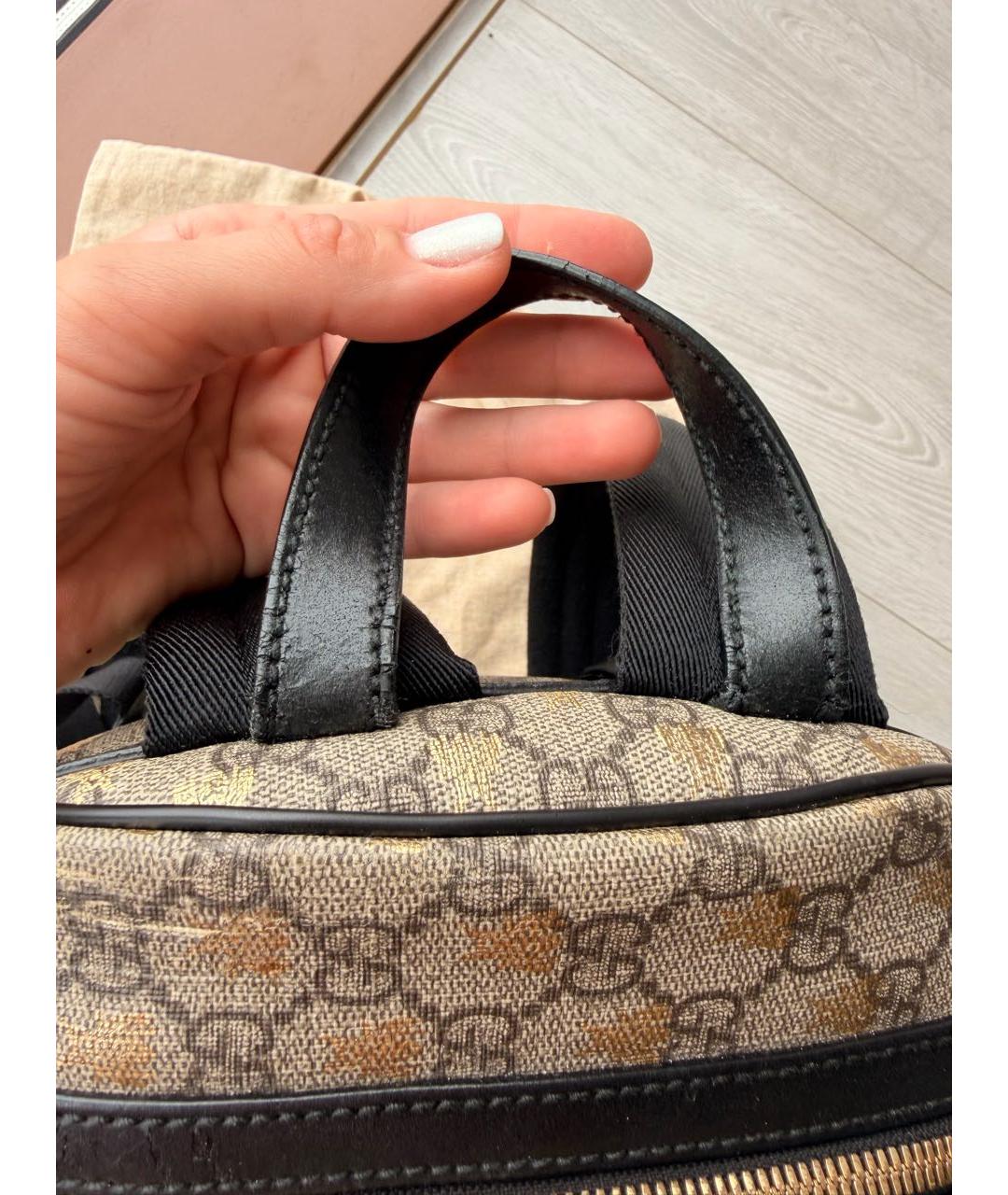 GUCCI Бежевый рюкзак, фото 5
