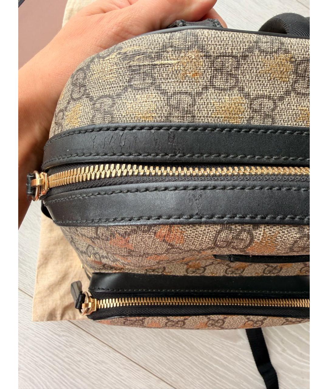 GUCCI Бежевый рюкзак, фото 7