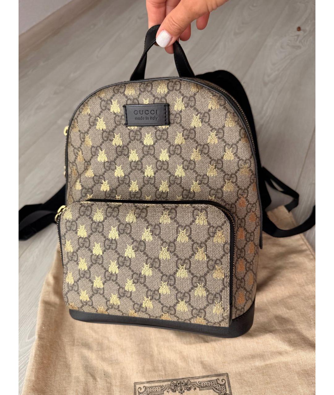 GUCCI Бежевый рюкзак, фото 9
