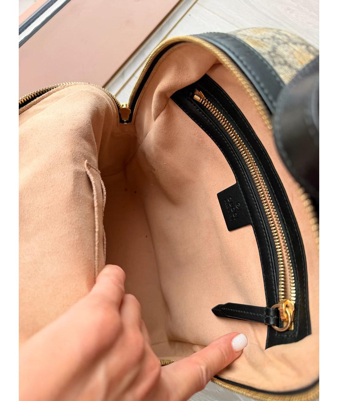 GUCCI Бежевый рюкзак, фото 4
