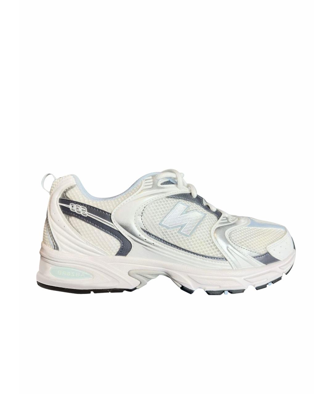 NEW BALANCE Белые синтетические низкие кроссовки / кеды, фото 1