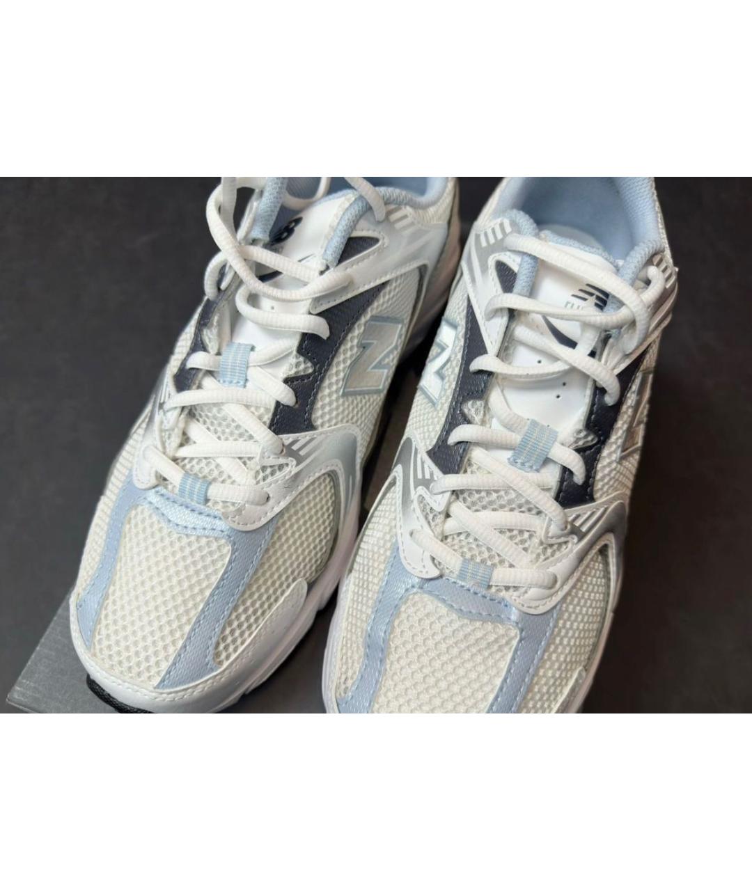 NEW BALANCE Белые синтетические низкие кроссовки / кеды, фото 3