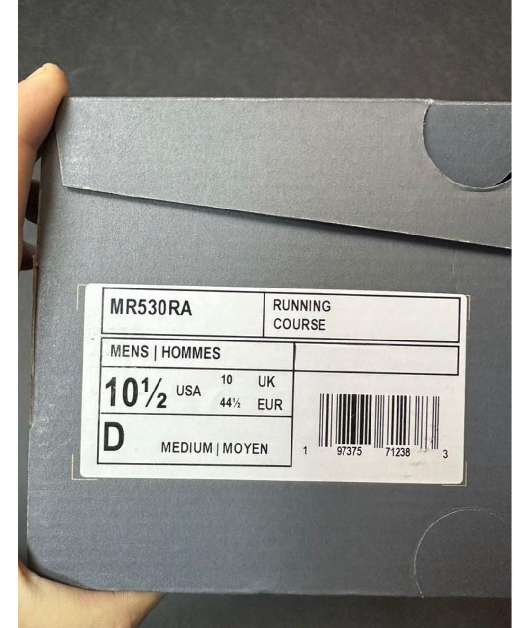 NEW BALANCE Белые синтетические низкие кроссовки / кеды, фото 5