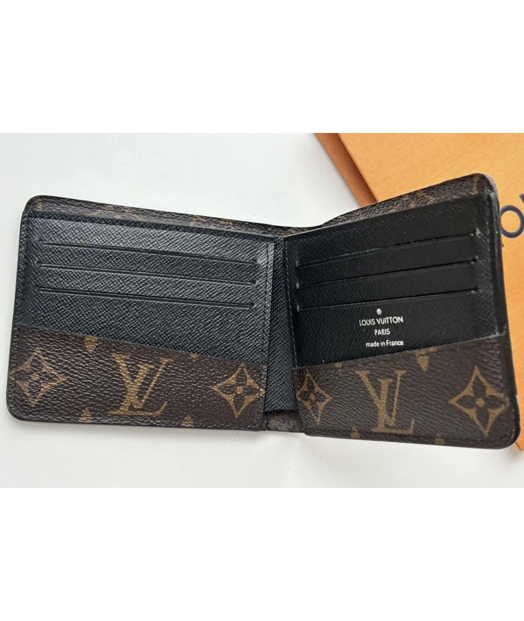LOUIS VUITTON Коричневый кошелек, фото 2