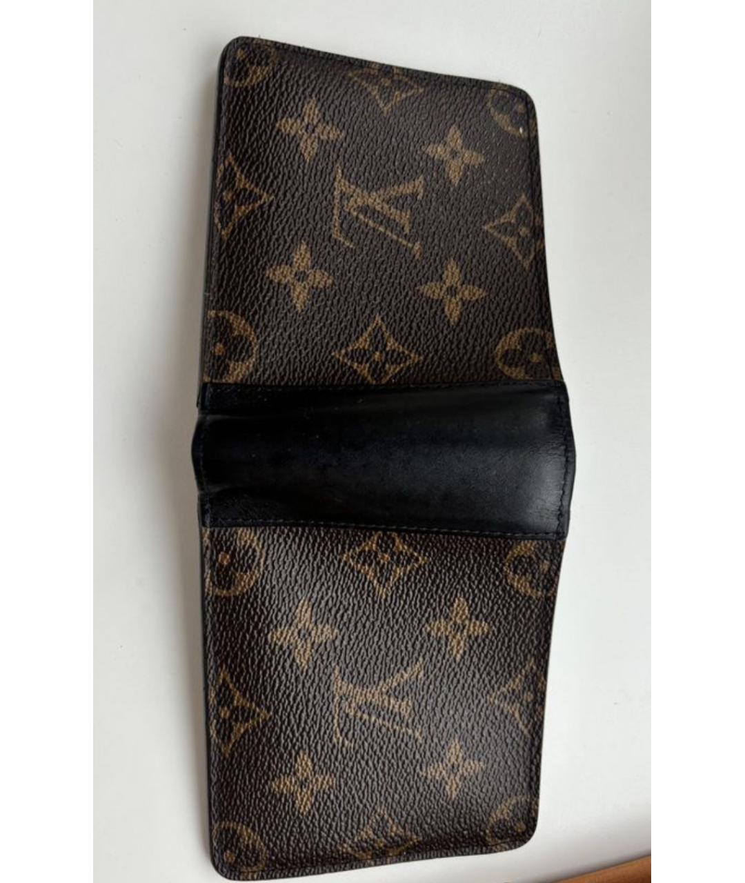 LOUIS VUITTON Коричневый кошелек, фото 3