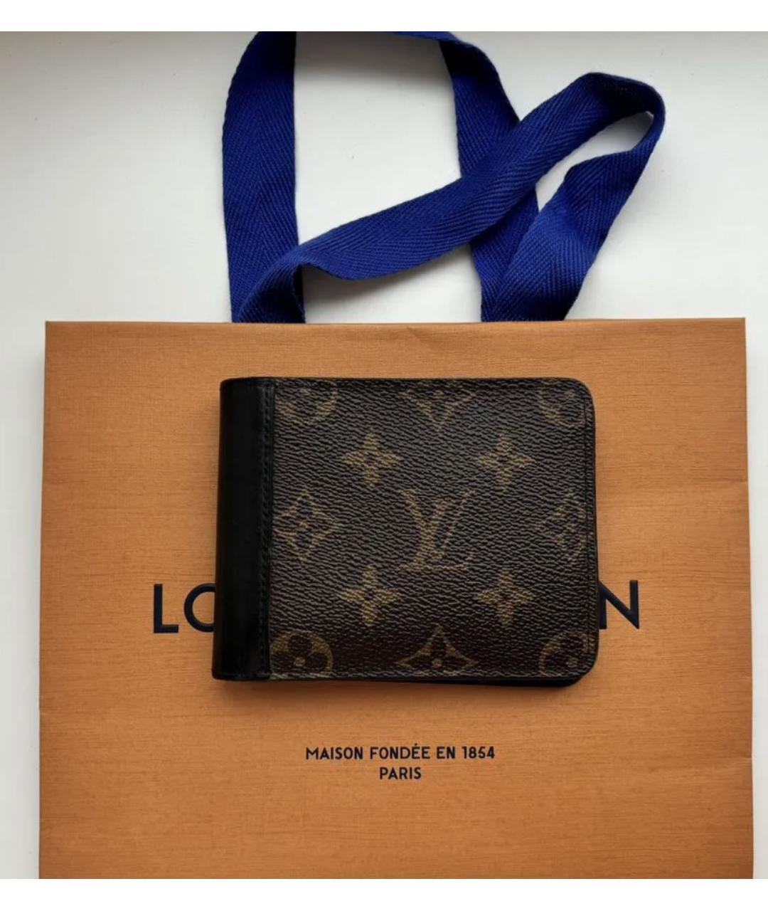 LOUIS VUITTON Коричневый кошелек, фото 7