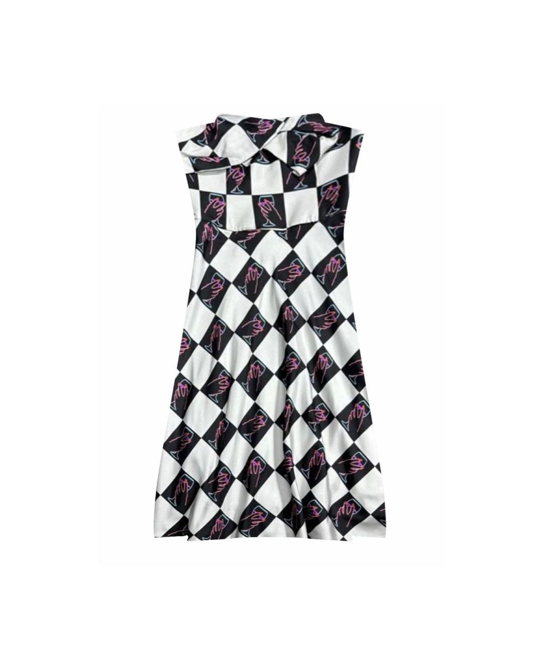EMPORIO ARMANI Мульти шелковое повседневное платье, фото 9