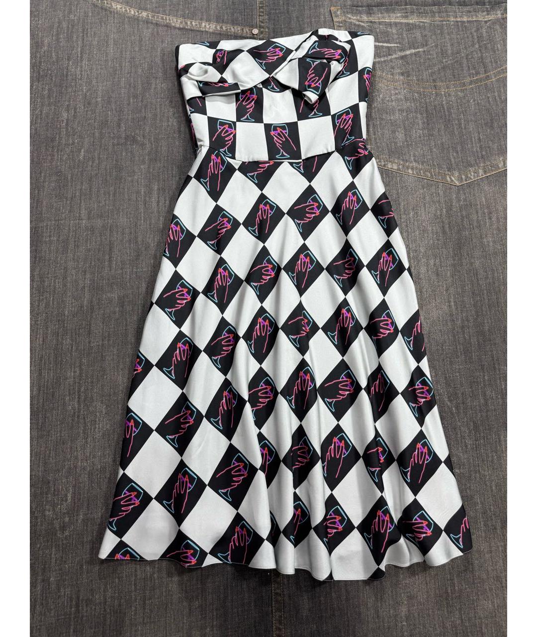 EMPORIO ARMANI Мульти шелковое повседневное платье, фото 4