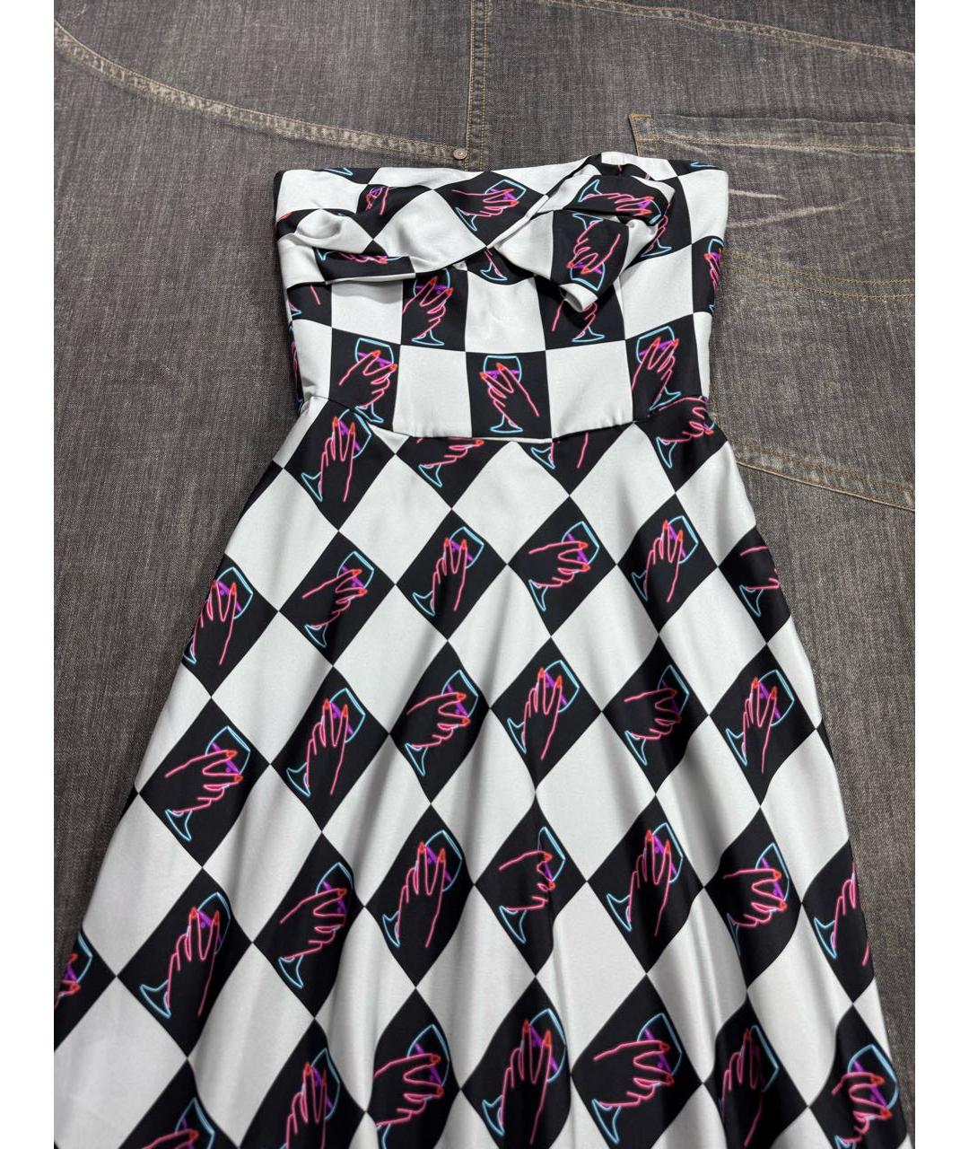 EMPORIO ARMANI Мульти шелковое повседневное платье, фото 5