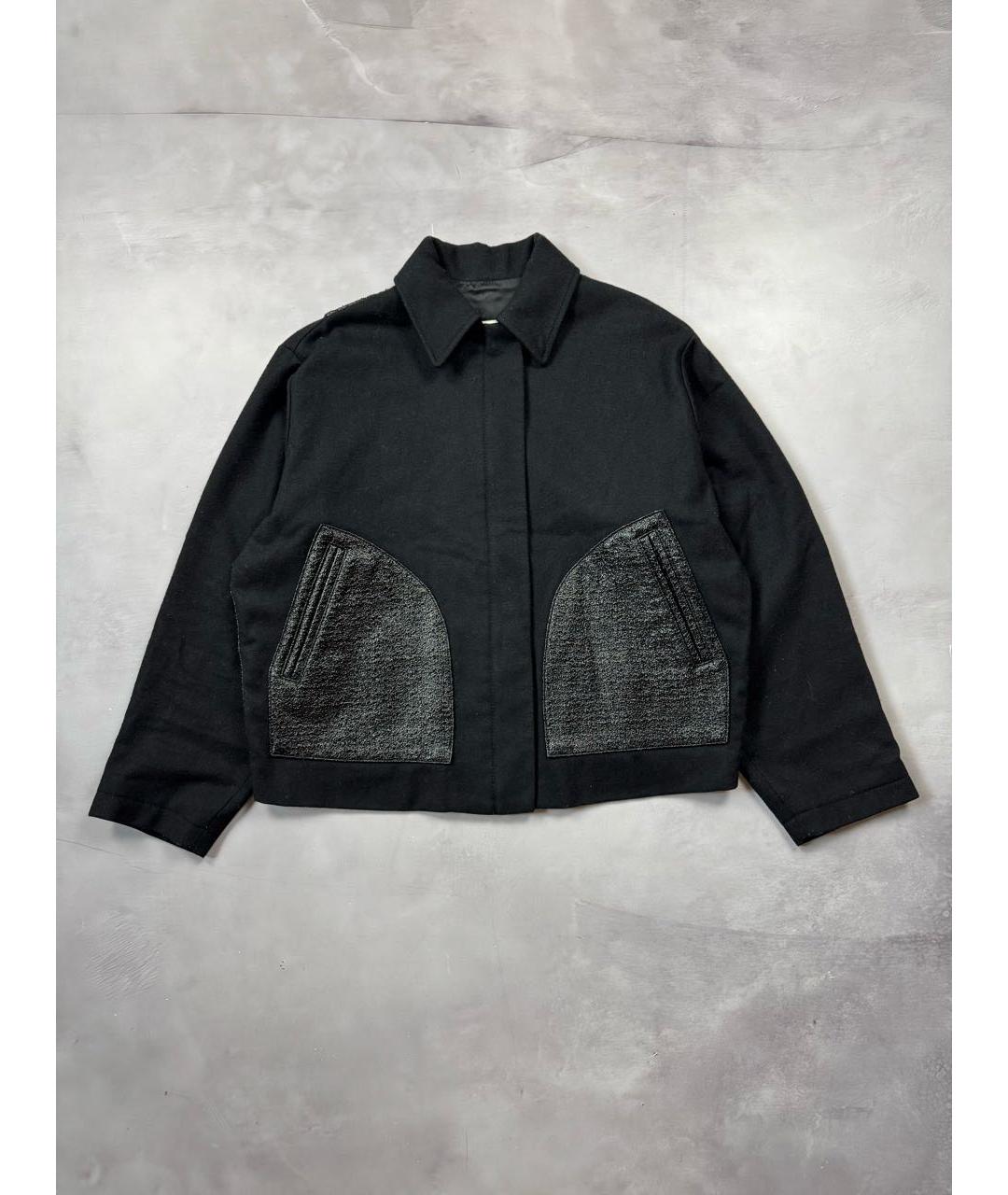 MM6 MAISON MARGIELA Черная шерстяная куртка, фото 9