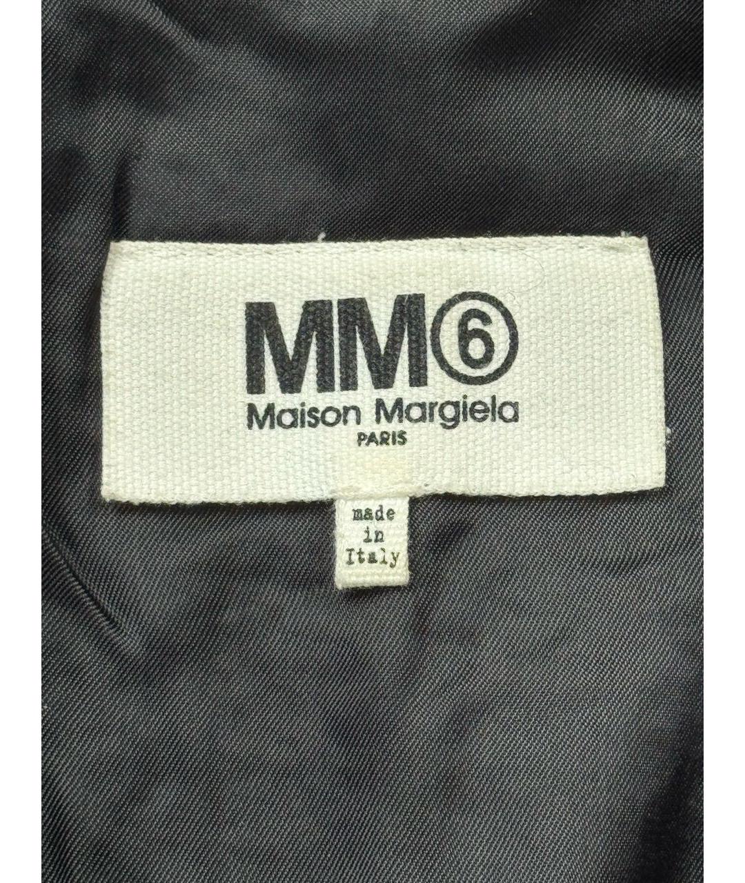MM6 MAISON MARGIELA Черная шерстяная куртка, фото 7