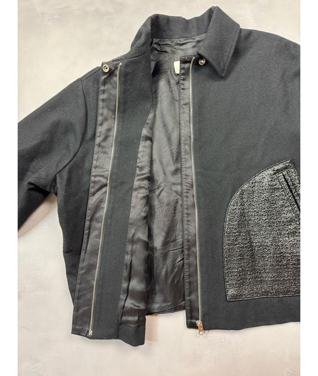 MM6 MAISON MARGIELA Черная шерстяная куртка, фото 5