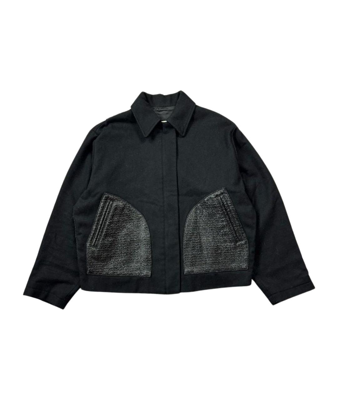 MM6 MAISON MARGIELA Черная шерстяная куртка, фото 1