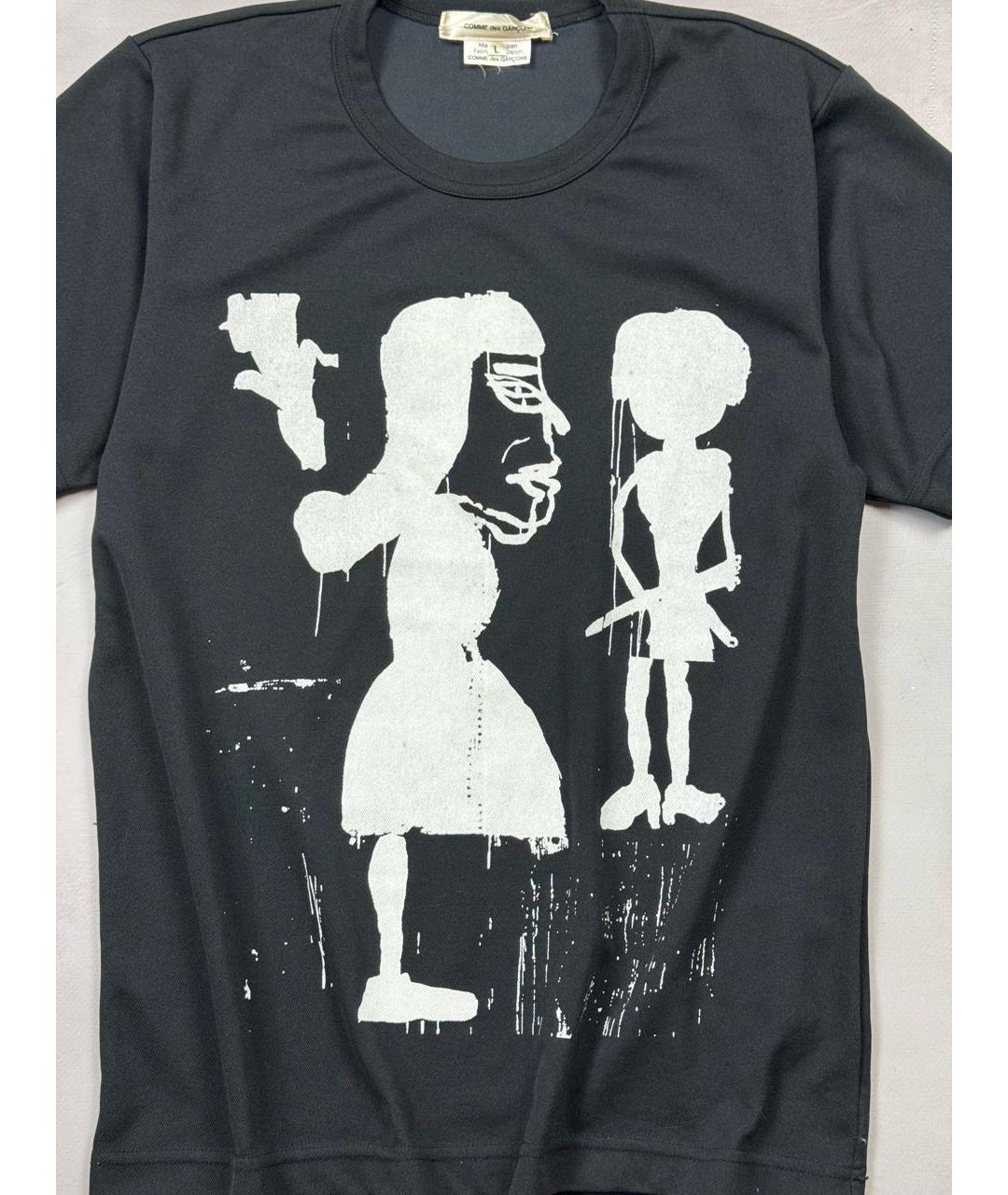 COMME DES GARÇONS Черная футболка, фото 2