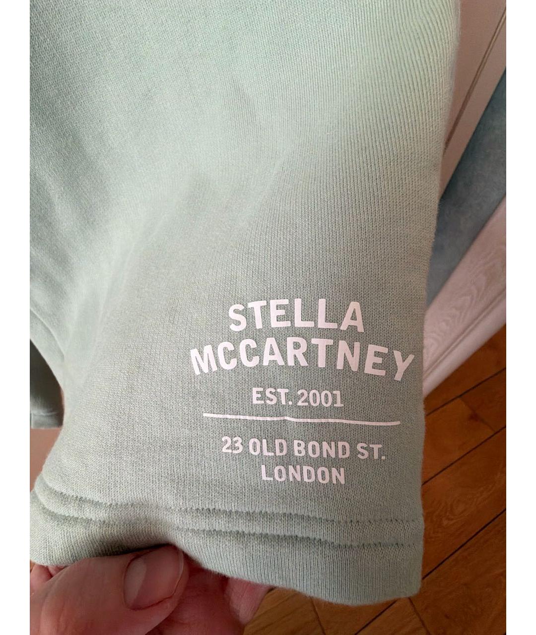 STELLA MCCARTNEY Бирюзовые хлопковые шорты, фото 4