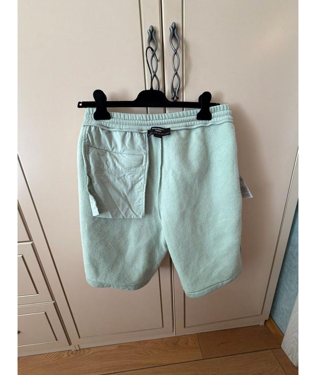 STELLA MCCARTNEY Бирюзовые хлопковые шорты, фото 3