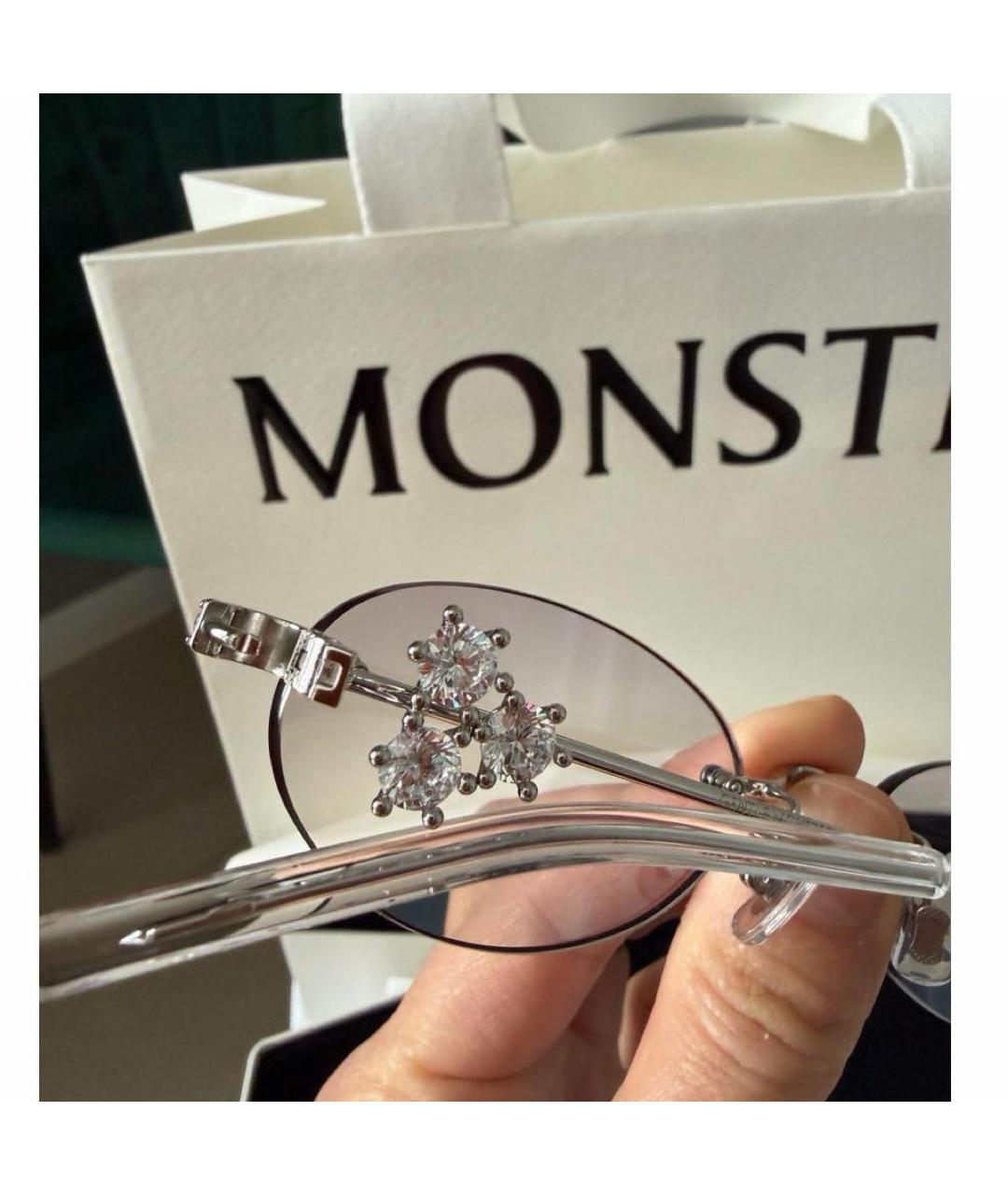 GENTLE MONSTER Серебряные металлические солнцезащитные очки, фото 4