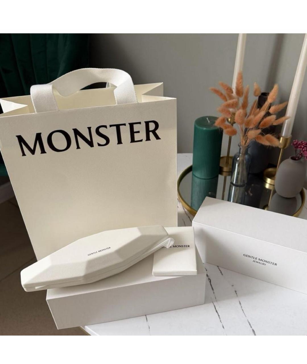 GENTLE MONSTER Серебряные металлические солнцезащитные очки, фото 7