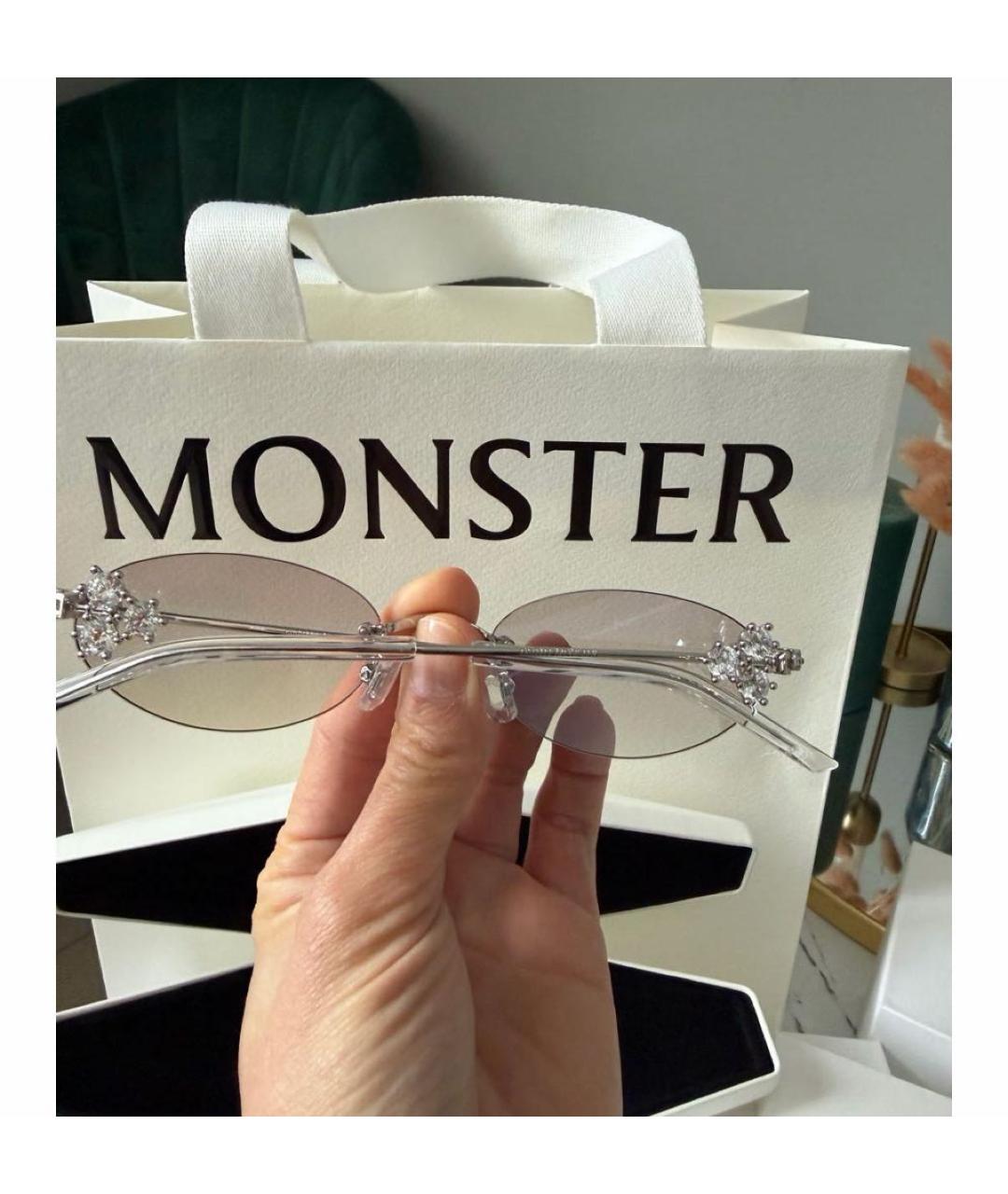 GENTLE MONSTER Серебряные металлические солнцезащитные очки, фото 5