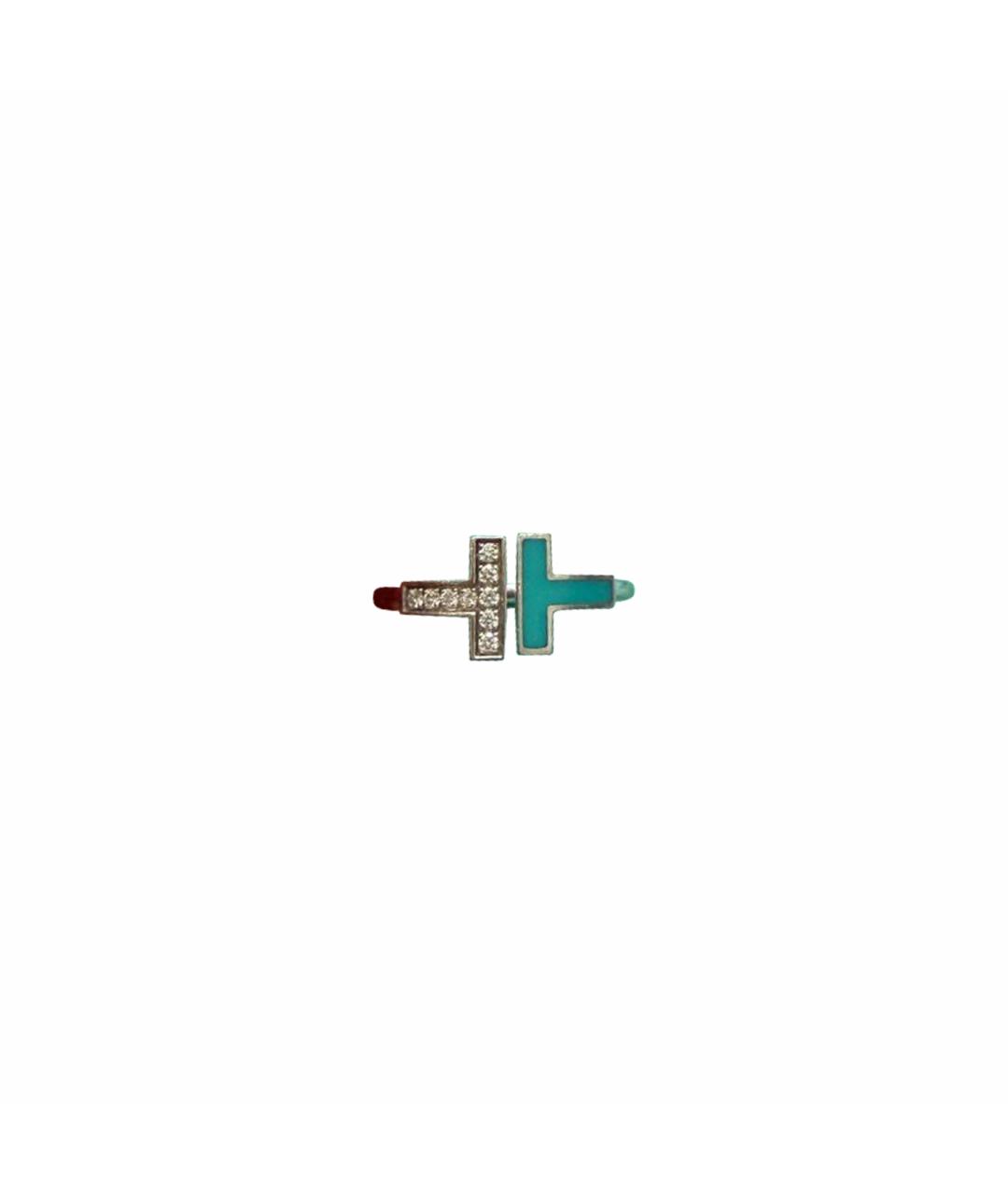 TIFFANY&CO Бирюзовое кольцо из белого золота, фото 1