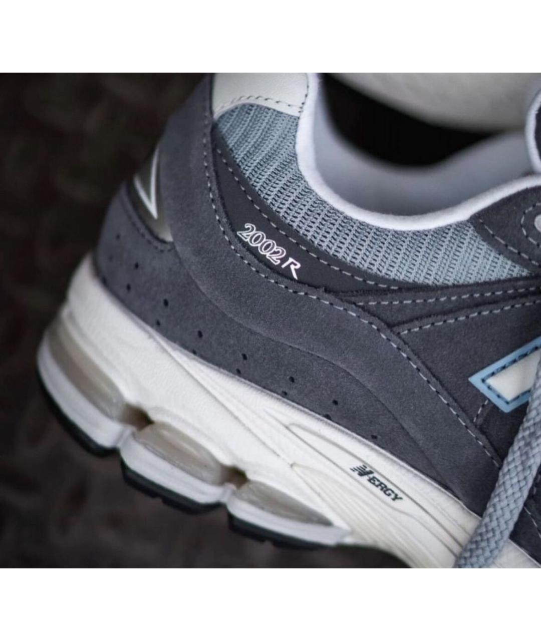 NEW BALANCE Серые замшевые кроссовки, фото 5