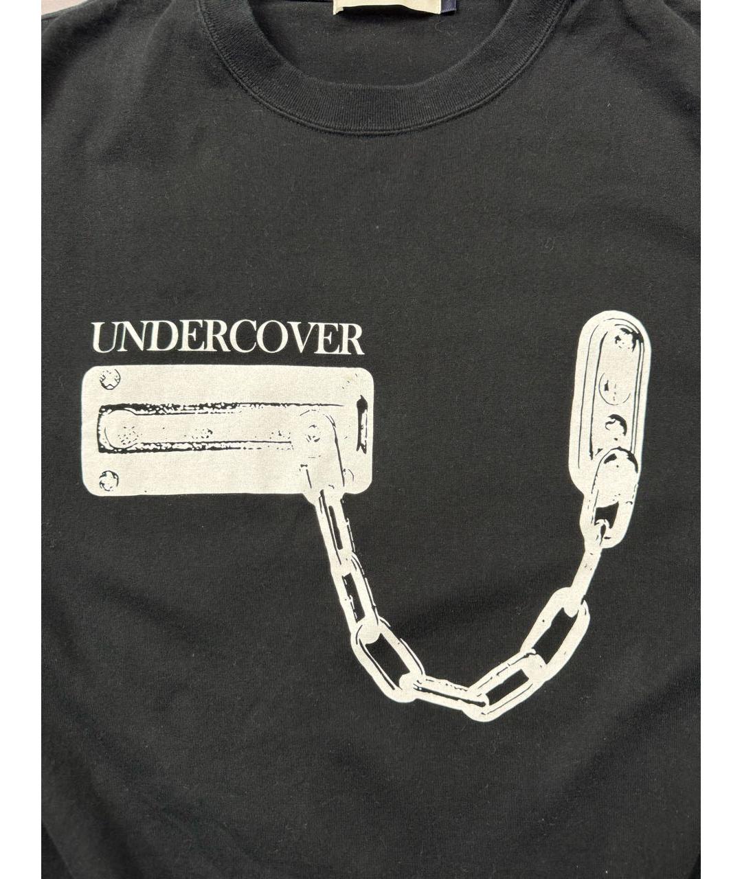 UNDERCOVER Черная хлопковая футболка, фото 5