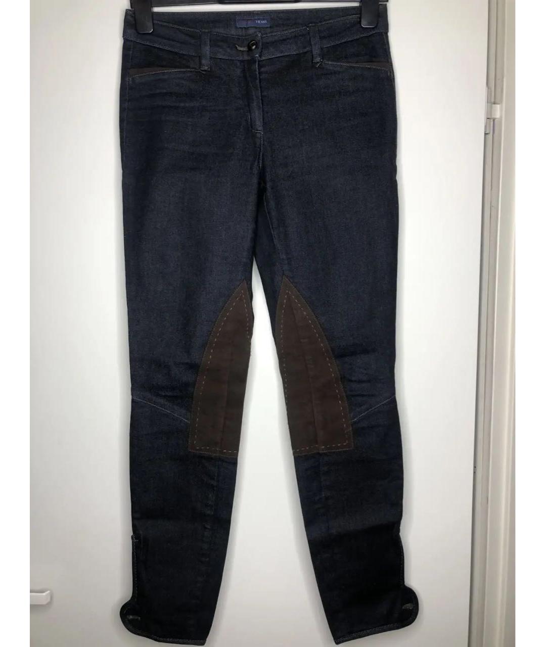 TRUSSARDI JEANS Синие джинсы слим, фото 5