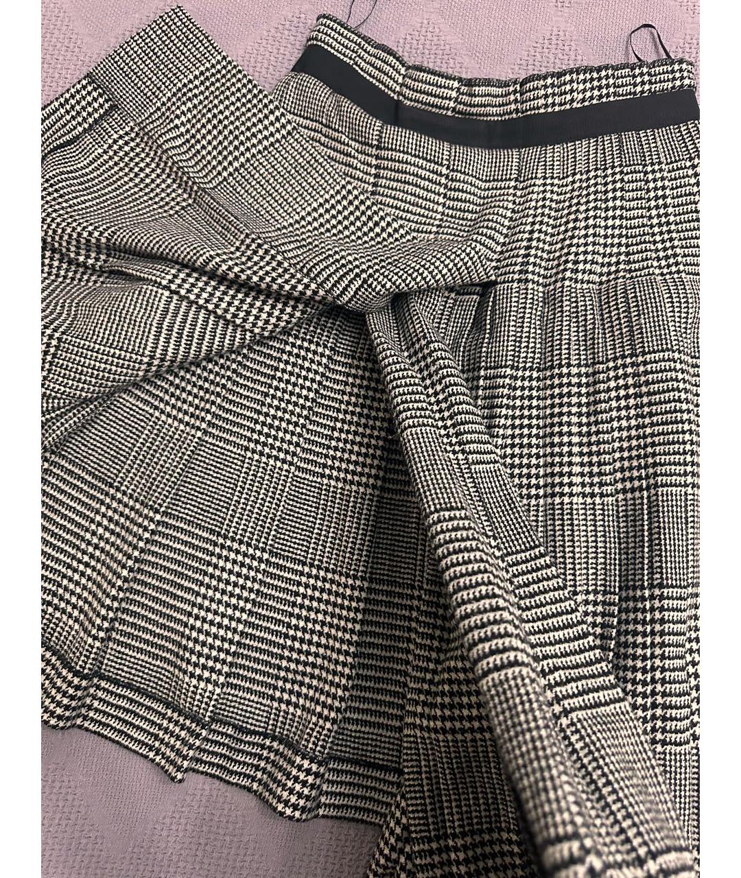 ERMANNO SCERVINO Серая шерстяная юбка миди, фото 4