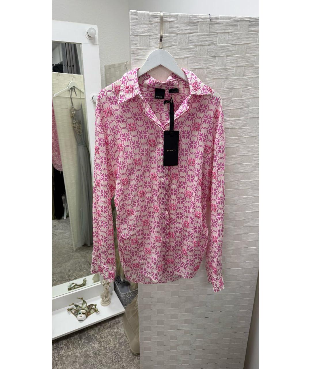 PINKO Розовая рубашка, фото 6