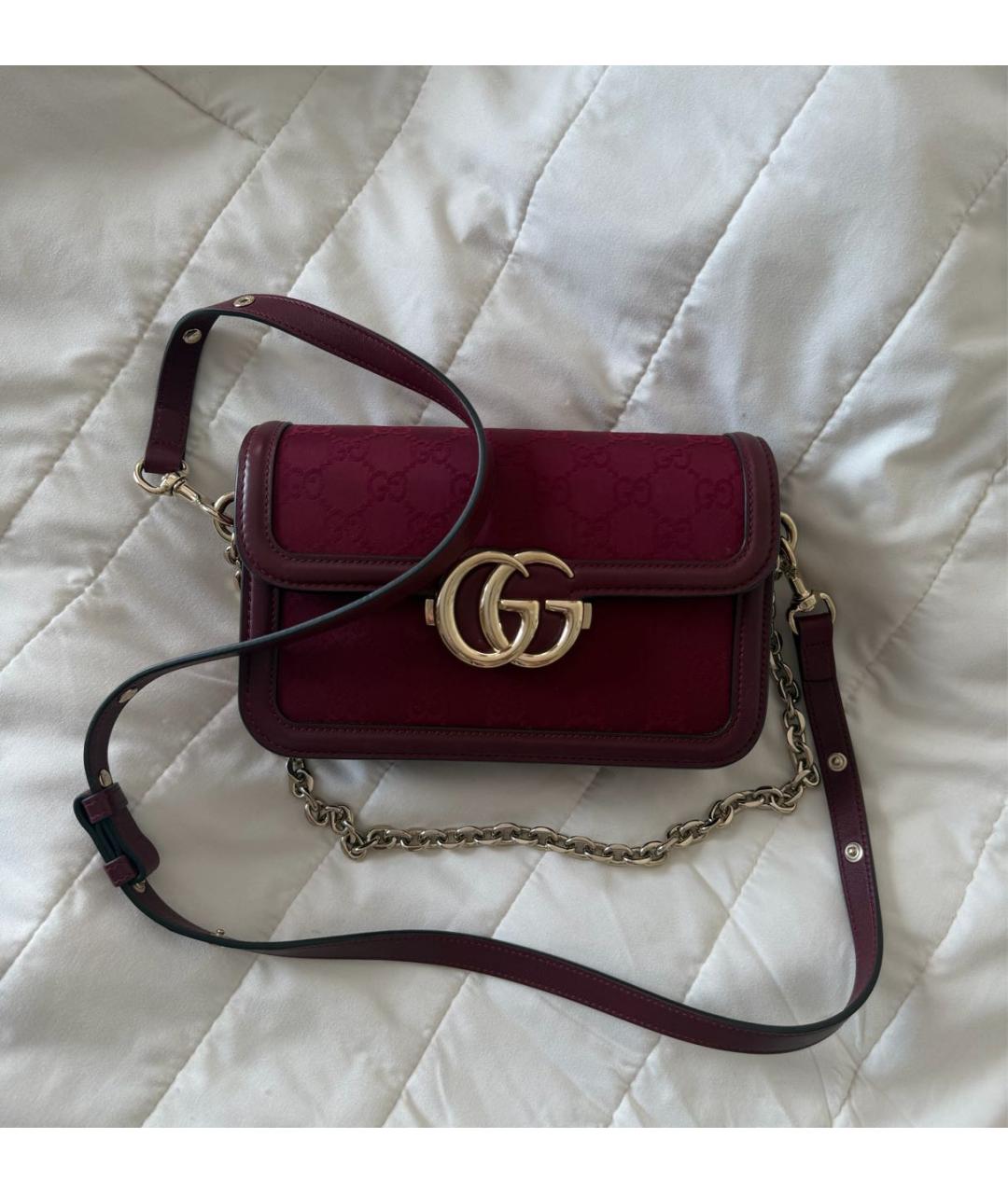 GUCCI Бордовая сумка с короткими ручками, фото 9