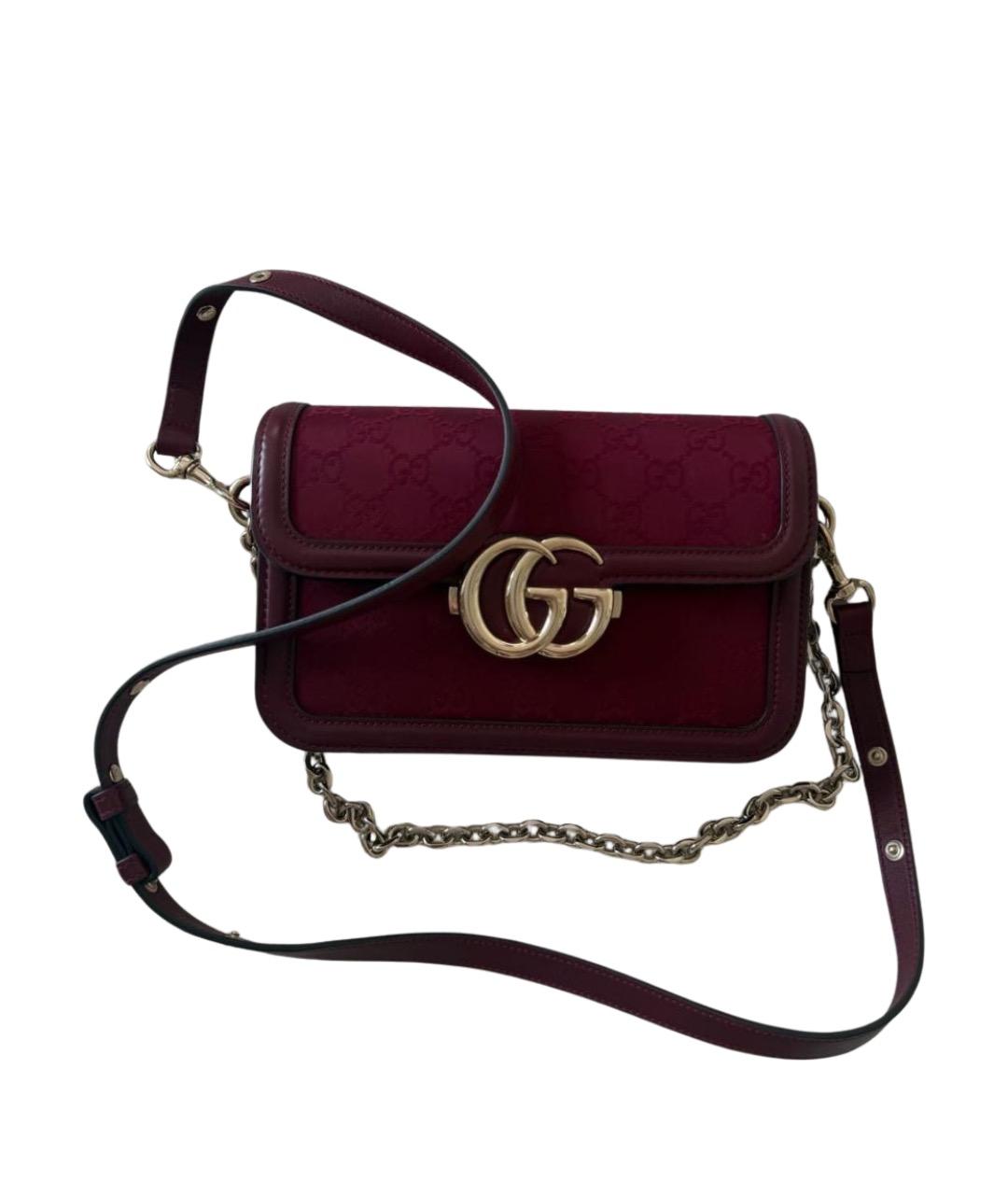 GUCCI Бордовая сумка с короткими ручками, фото 1