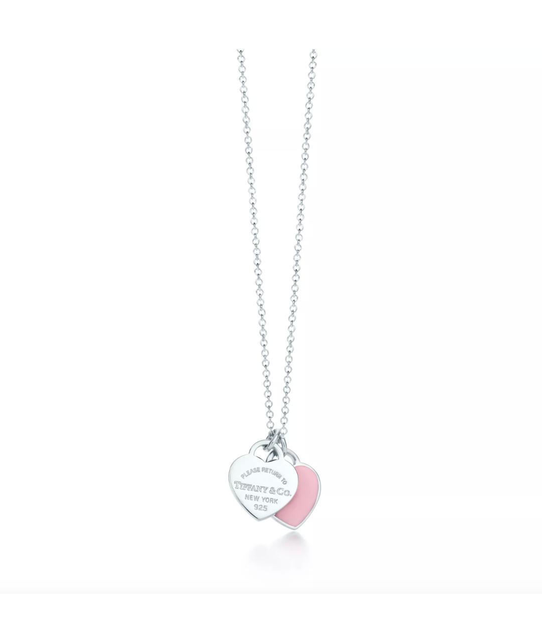 TIFFANY&CO Розовая серебряная подвеска, фото 1