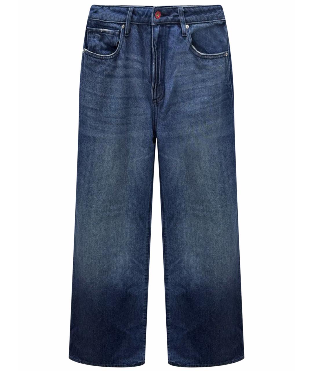 ARMANI EXCHANGE Темно-синие хлопковые джинсы клеш, фото 1