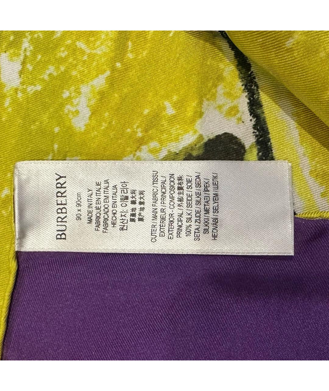 BURBERRY Мульти шелковый платок, фото 2