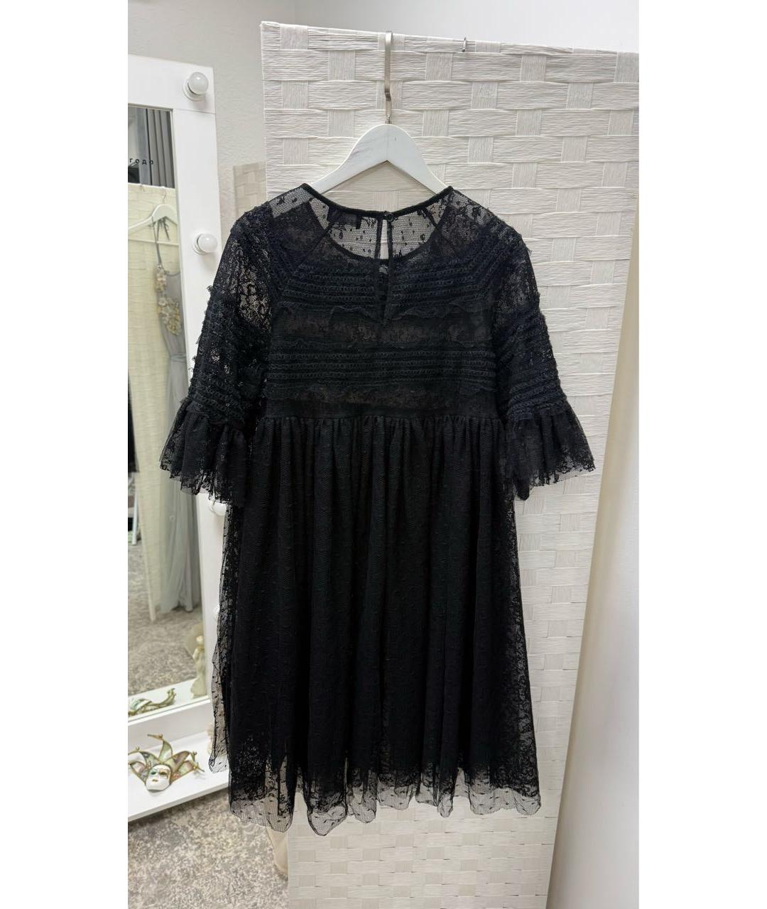 ERMANNO SCERVINO Черное полиэстеровое коктейльное платье, фото 2
