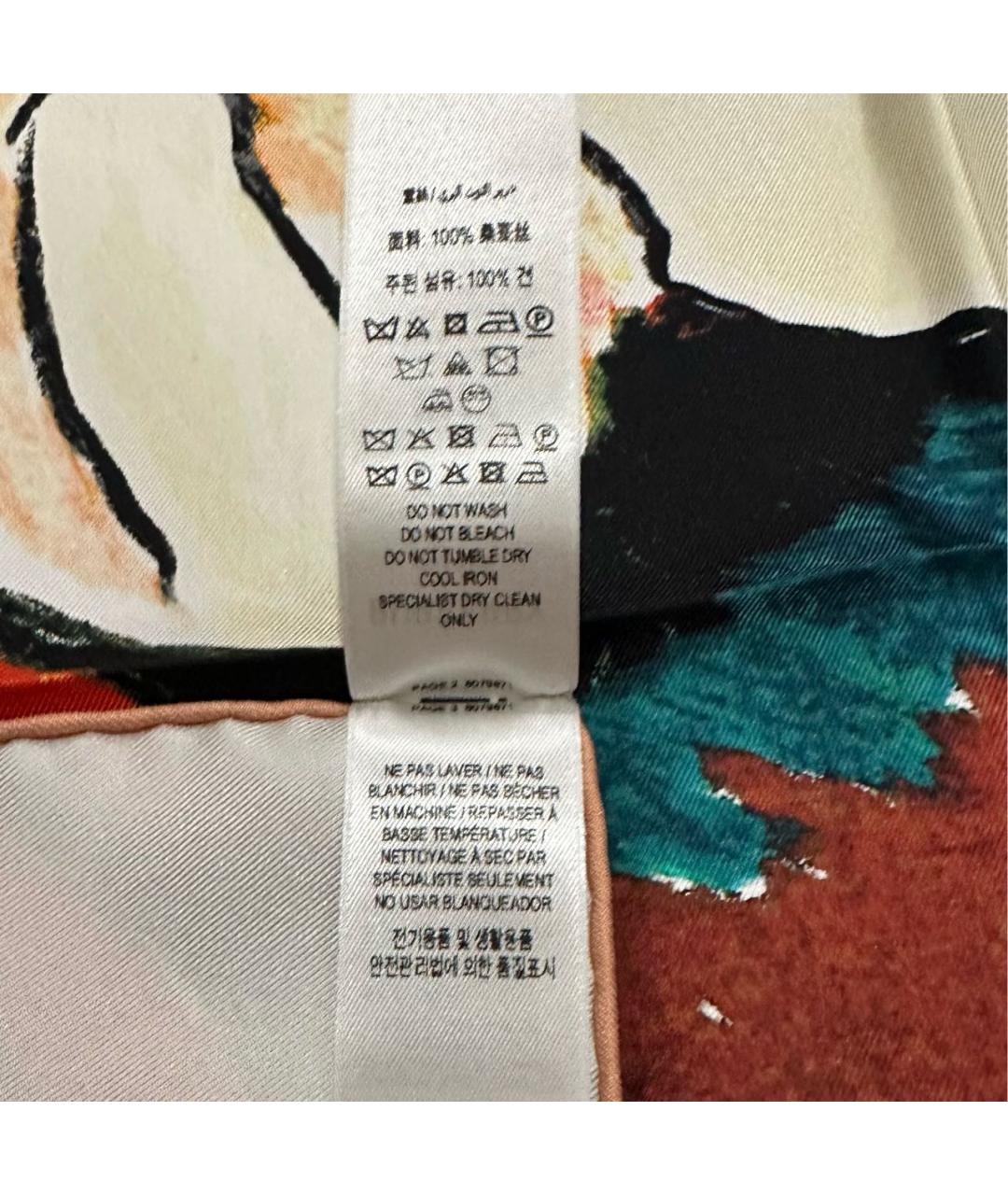 BURBERRY Мульти шелковый платок, фото 7