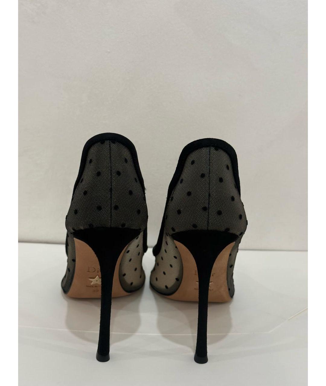 CHRISTIAN DIOR Черные текстильные туфли, фото 4