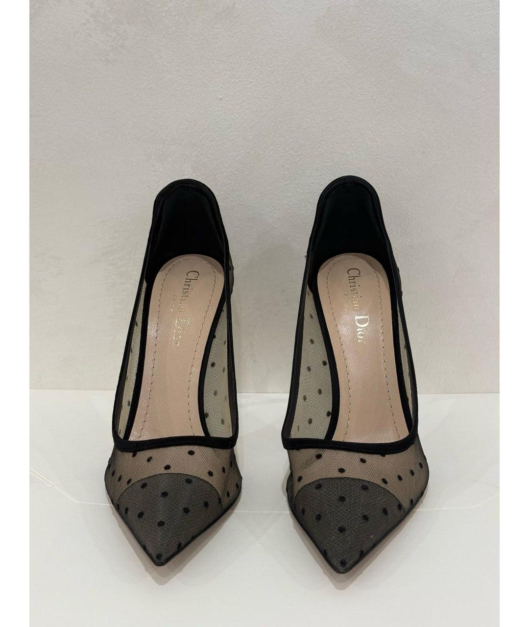 CHRISTIAN DIOR Черные текстильные туфли, фото 2