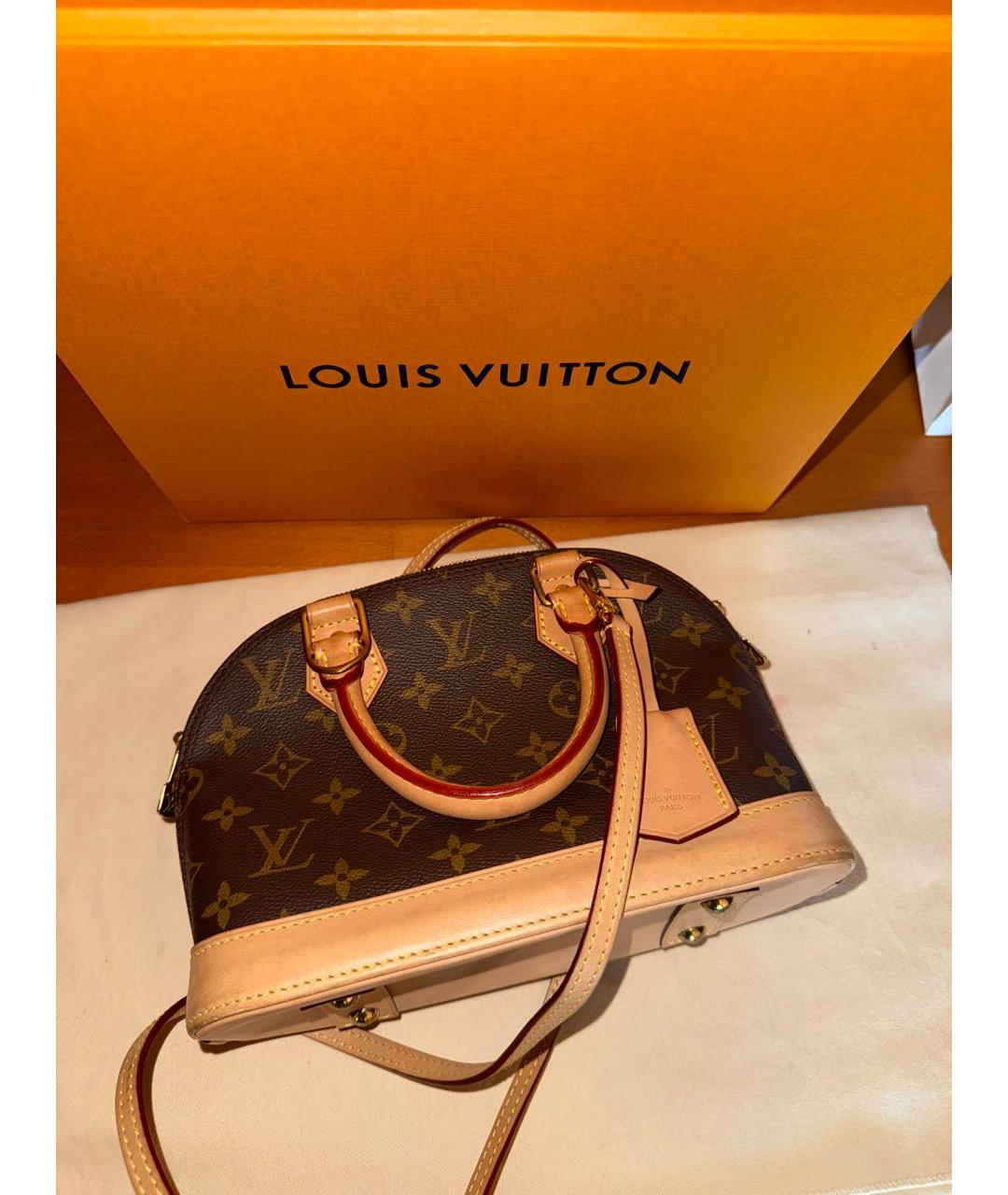LOUIS VUITTON Коричневая сумка с короткими ручками, фото 2