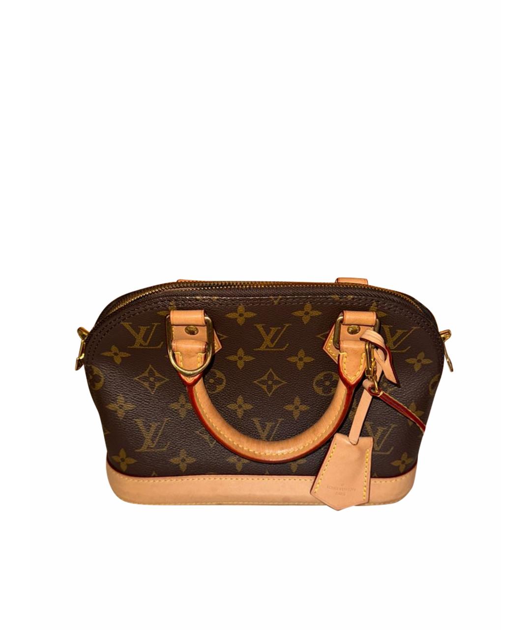 LOUIS VUITTON Коричневая сумка с короткими ручками, фото 1