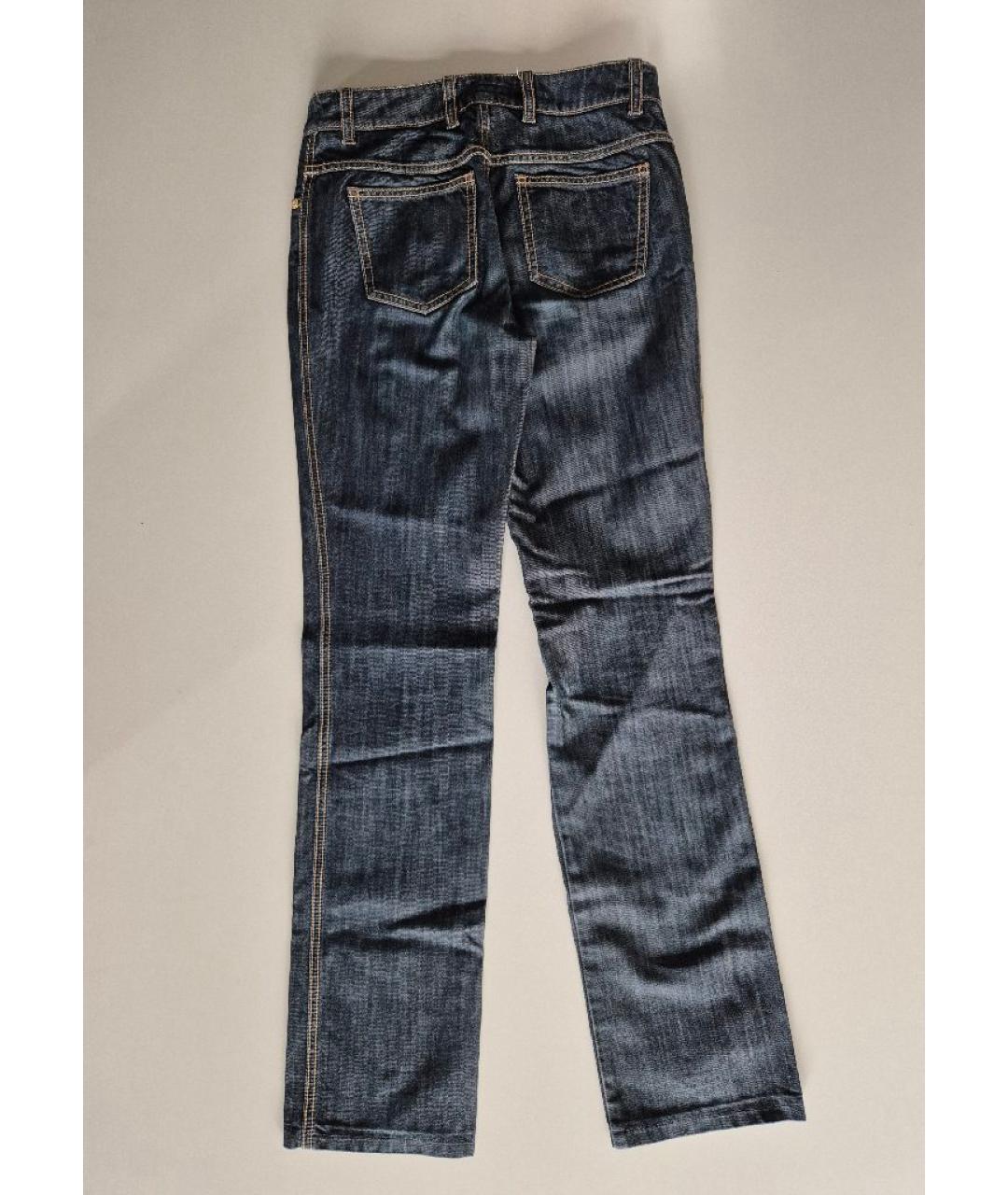 ESCADA Синие хлопковые прямые джинсы, фото 2