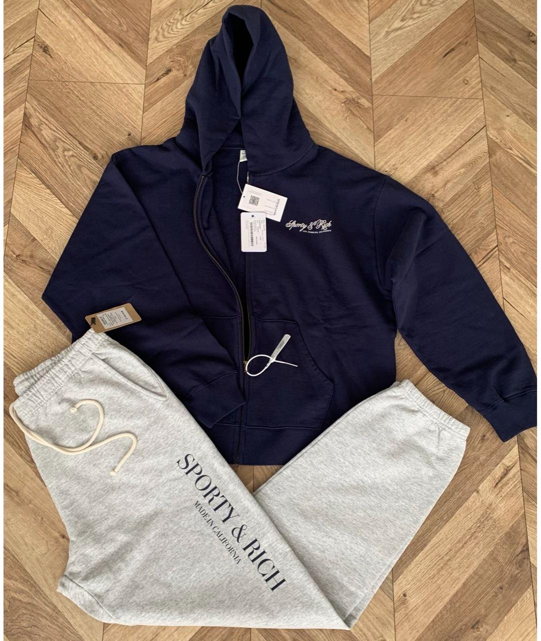 SPORTY AND RICH Хлопковый спортивный костюм, фото 4