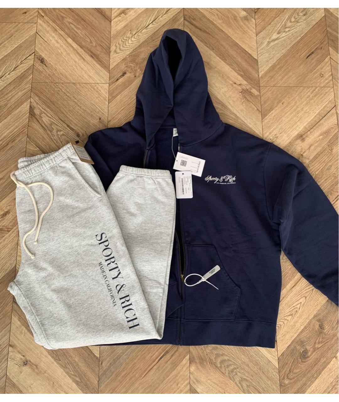 SPORTY AND RICH Хлопковый спортивный костюм, фото 3